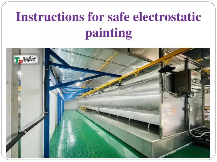 instructions for safe electrostatic painting