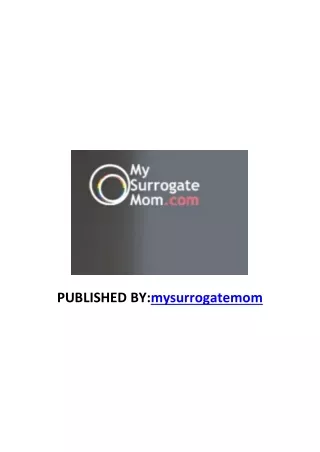 published by mysurrogatemom