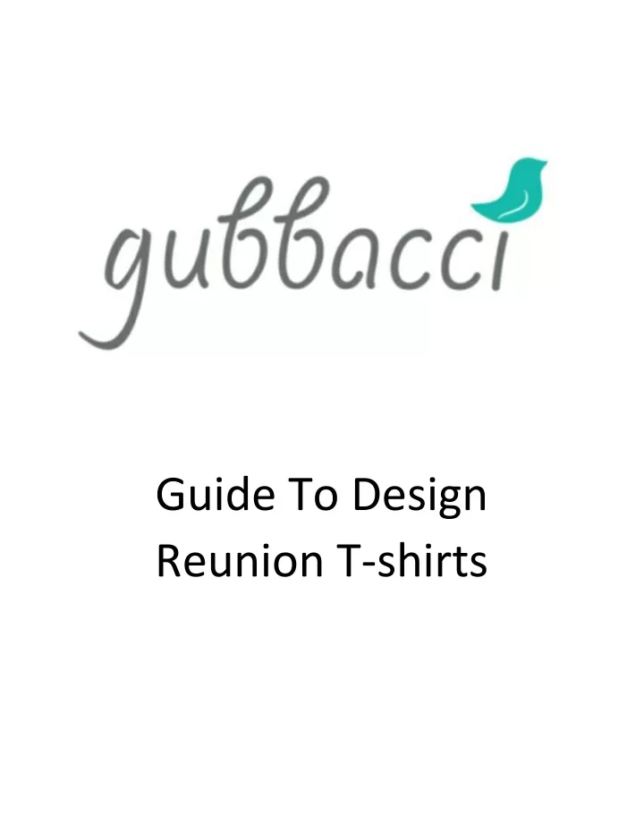 guide to design reunion t shirts