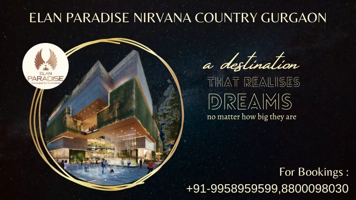 elan paradise nirvana country gurgaon