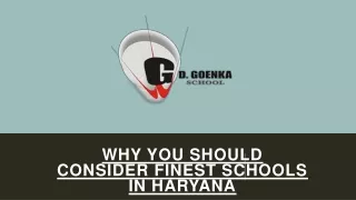 why you should consider finest schools in haryana
