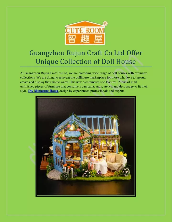 guangzhou rujun craft co ltd offer unique