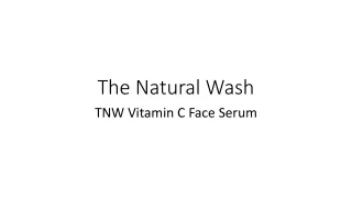 Improve the quality of your skin by religiously using TNW Vitamin C Serum