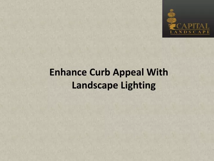 enhance curb appeal with landscape lighting