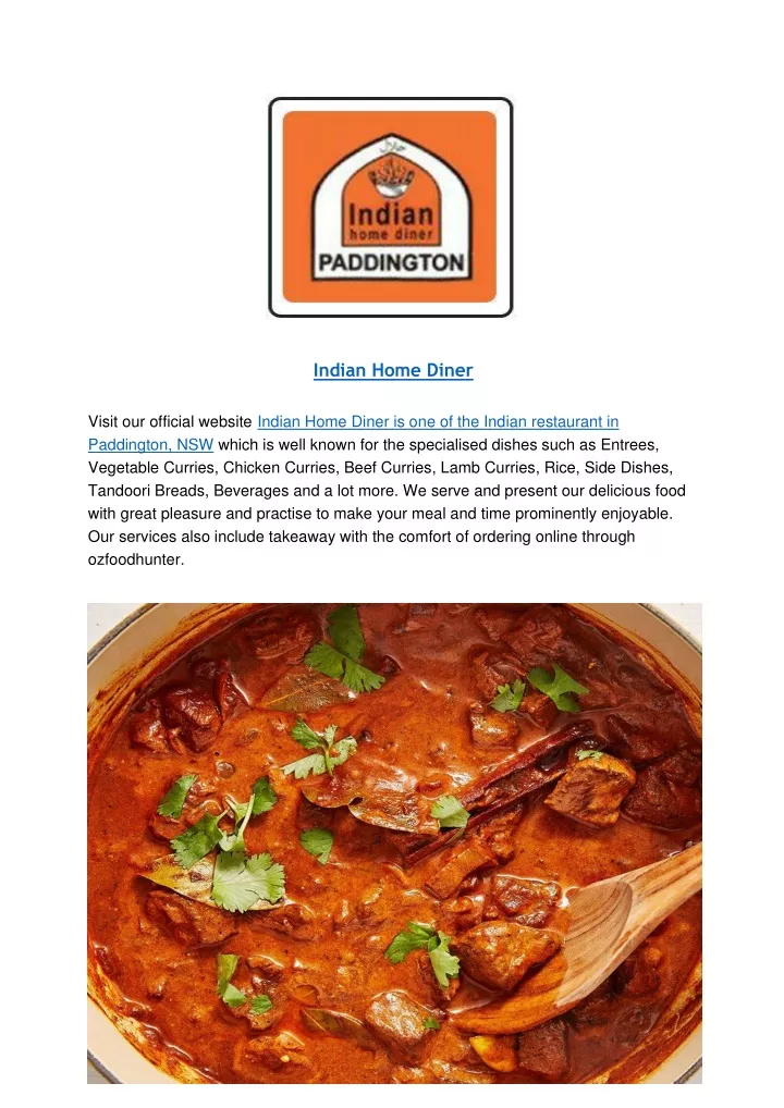 indian home diner visit our official website