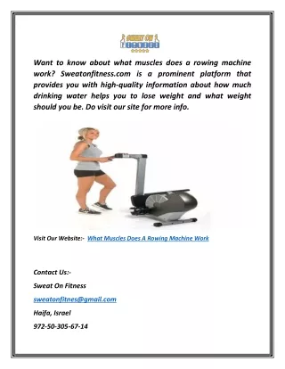 What Muscles Does a Rowing Machine Work | Sweatonfitness.com