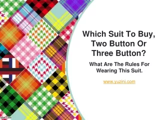 which suit to buy two button or three button