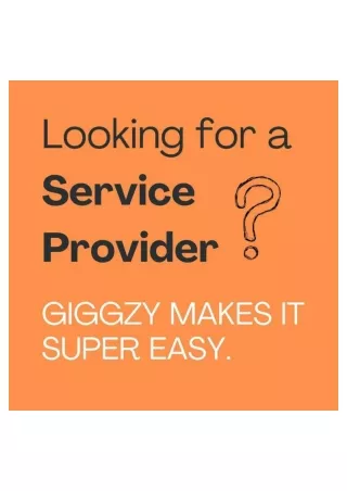 Hire Experts for your projects on Giggzy