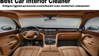 Best Car interior Cleaner