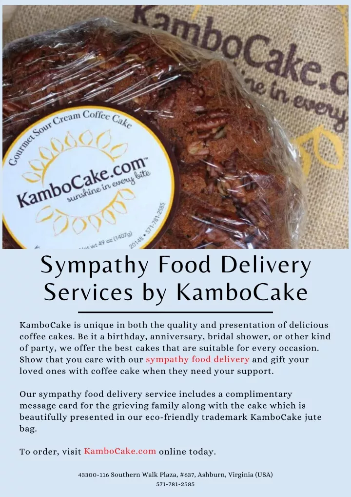 sympathy food delivery services by kambocake