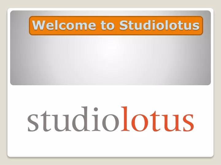 welcome to s tudiolotus