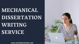 Mechanical Dissertation Writing Services - Words Doctorate