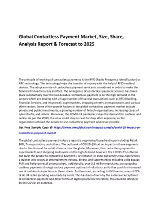 Global Contactless Payment Market