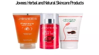 Jovees: Herbal and Natural Skincare Products
