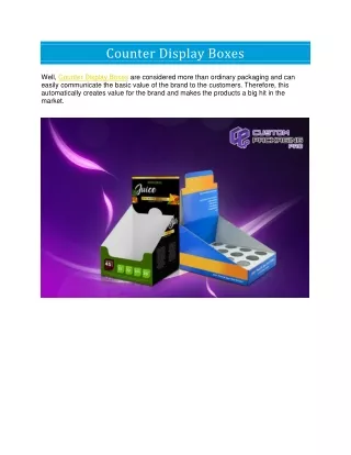 counter display boxes