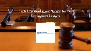 Facts Explained about No Win No Pay Employment Lawyers