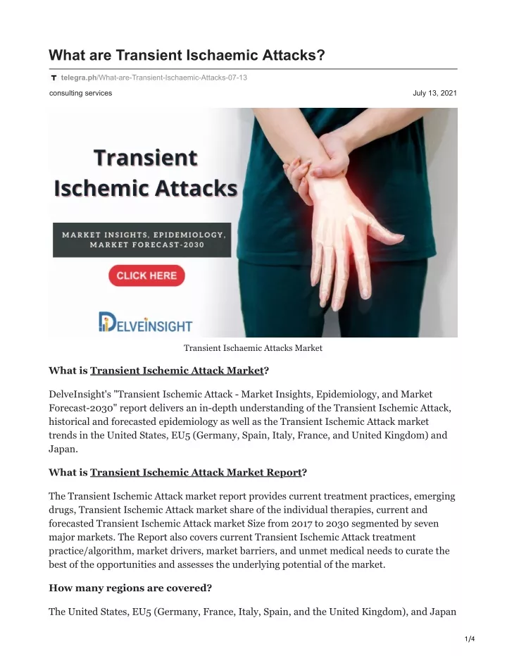 what are transient ischaemic attacks