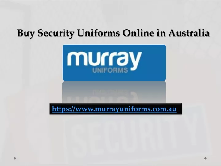 buy security uniforms online in australia