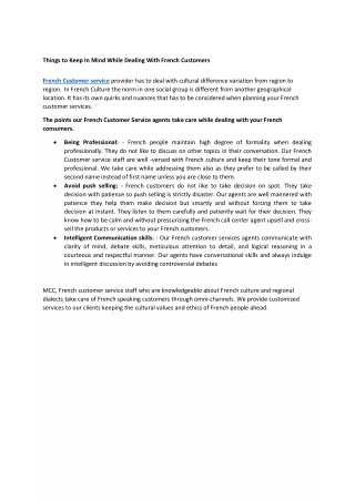 Things To Keep In Mind While Dealing With French Customers Services-converted