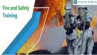 Conserve Academy Fire and Safety