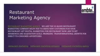 Restaurant Marketing Agency | Digital Marketing Services For Restaurant