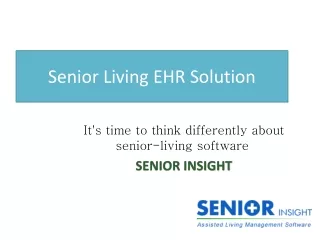 senior living ehr solution