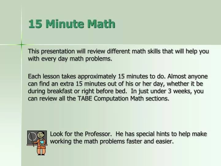 15 minute math