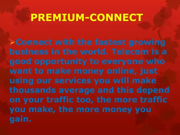 premium connect