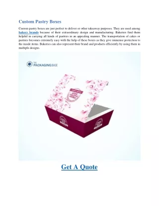 custom pastry boxes