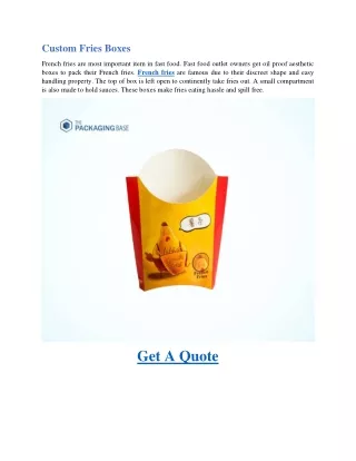 custom fries boxes