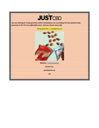 are you looking for hemp gummies online
