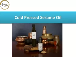 cold pressed sesame oil