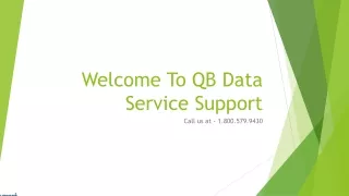 welcome to qb data service support