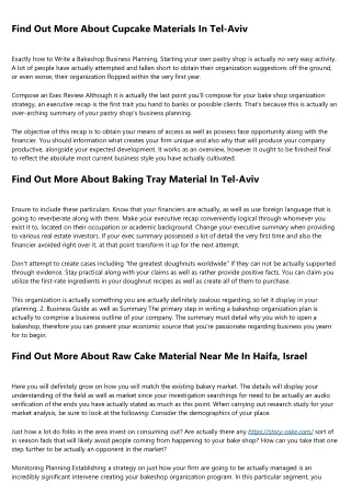 More Info On Cake Design Material IL