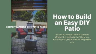How to Build an Easy DIY Patio