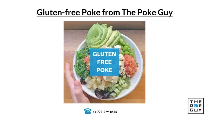 gluten free poke from the poke guy