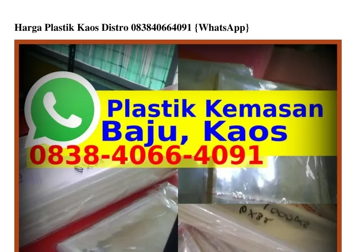 harga plastik kaos distro 083840664091 whatsapp