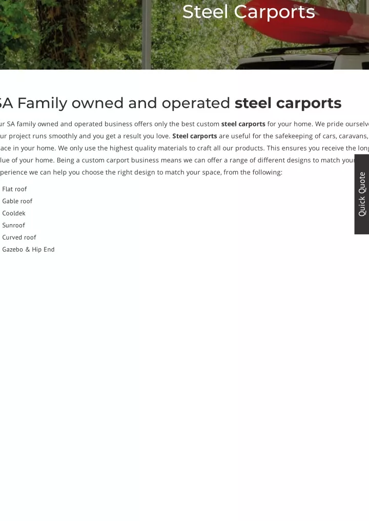 steel carports