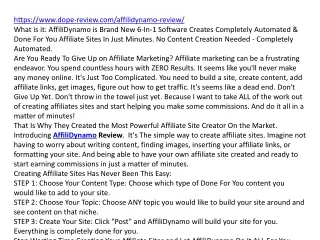 https www dope review com affilidynamo review