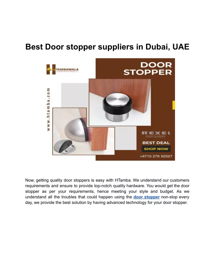 best door stopper suppliers in dubai uae