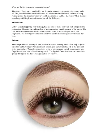 What are the tips to achieve gorgeous makeup.pdf
