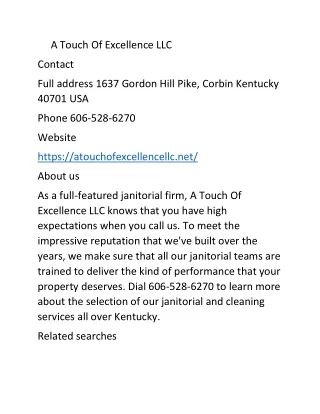 a touch of excellence llc