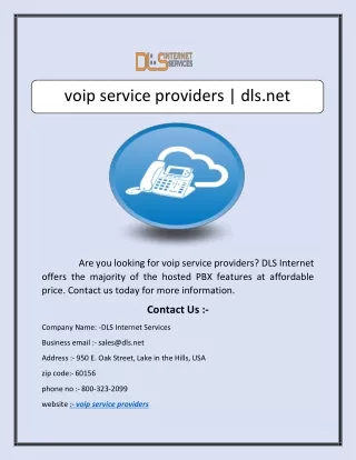 voip service providers dls net