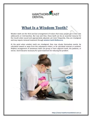 What Is a Wisdom Tooth