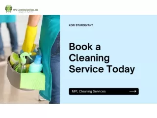 Book a Cleaning Service Today