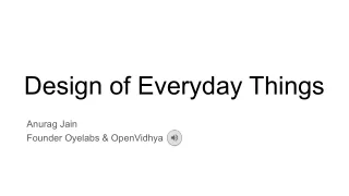 design of everyday things