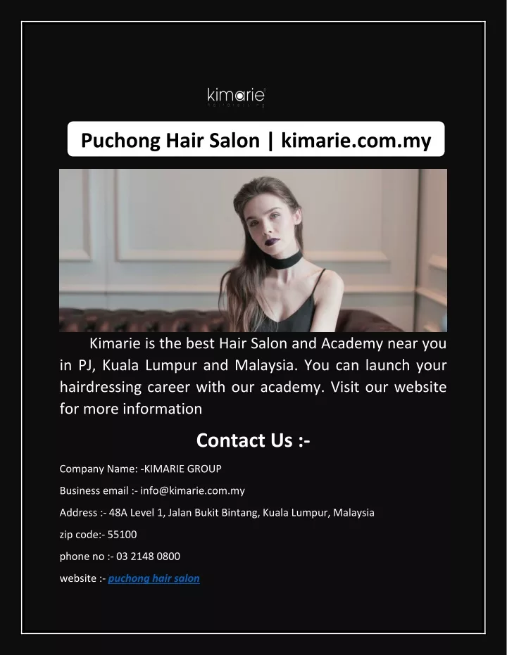 puchong hair salon kimarie com my