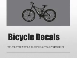 Custom Bicycle Decals - Personalized Decals For Bikes