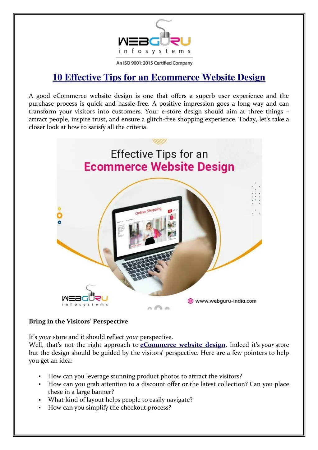 PPT - 10 Effective Tips for an Ecommerce Website Design PowerPoint ...