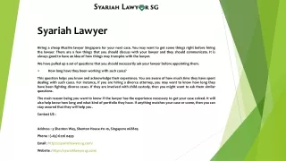 Syariah Lawyer